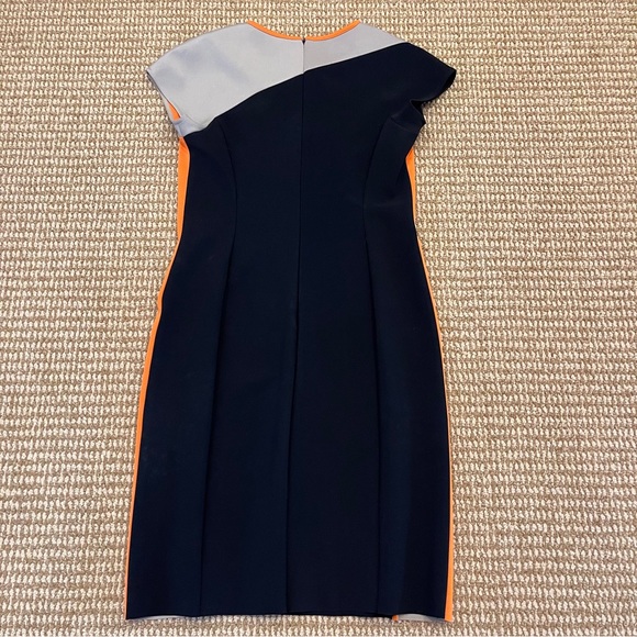 Rickie Freeman Teri John Colorblock Cap Sleeve Dress 4 - Picture 3 of 4